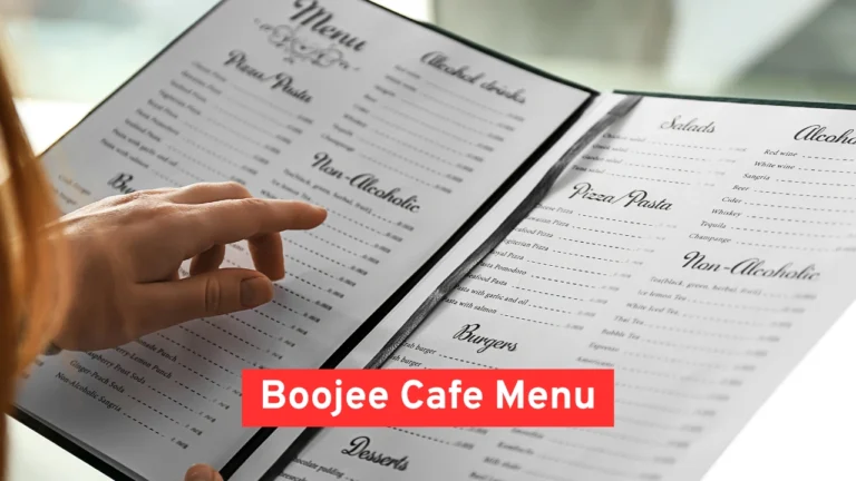 Boojee Cafe Menu