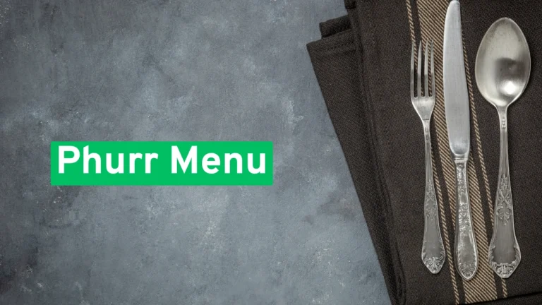 Phurr Menu