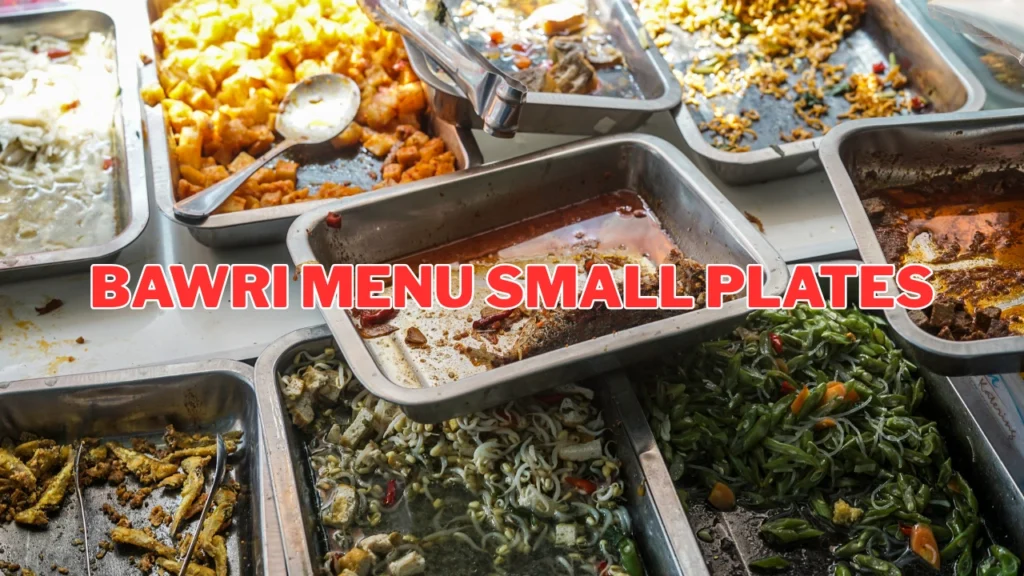 Bawri Menu Small Plates