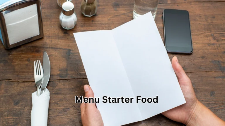 Menu Starter Food