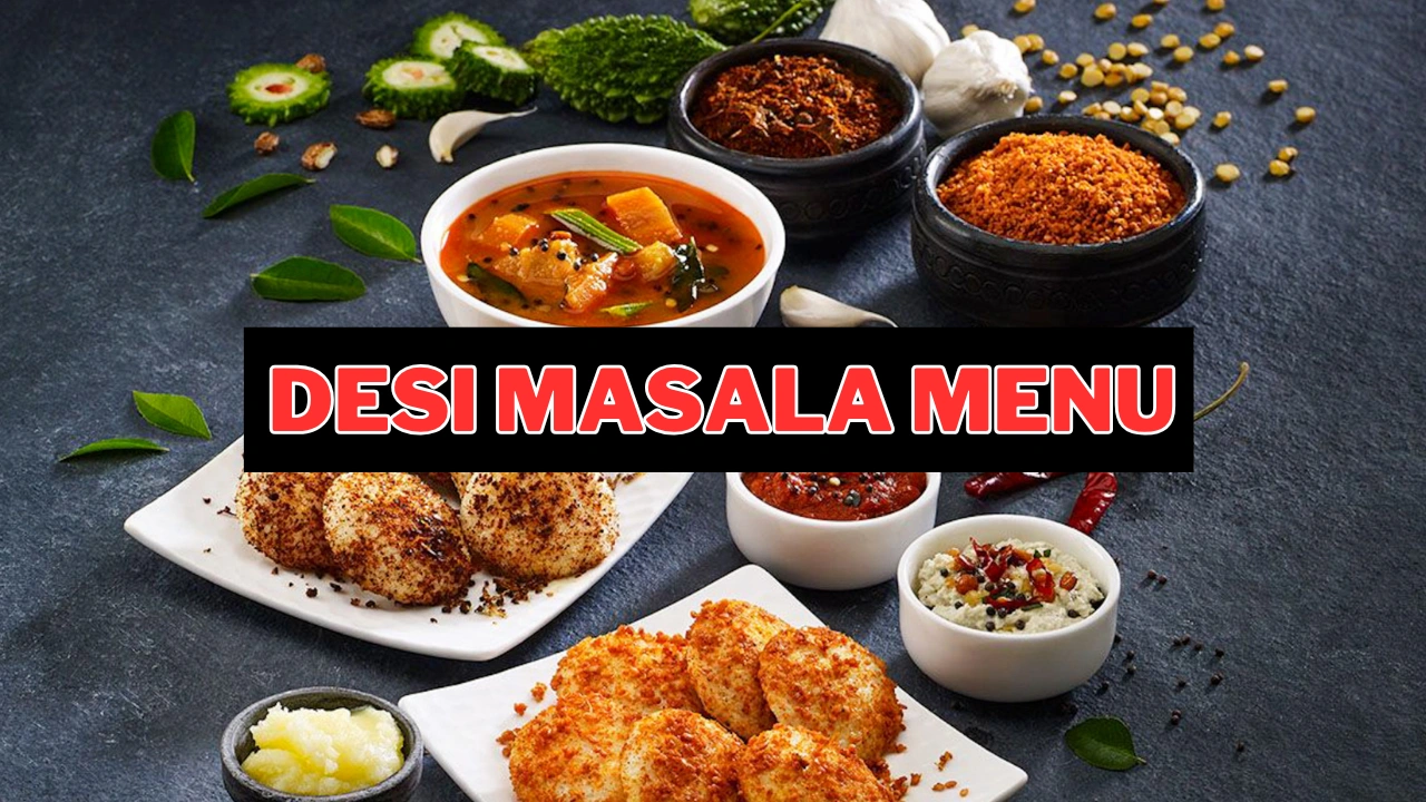 desi masala menu