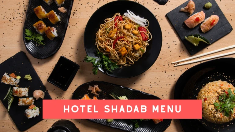 hotel shadab menu