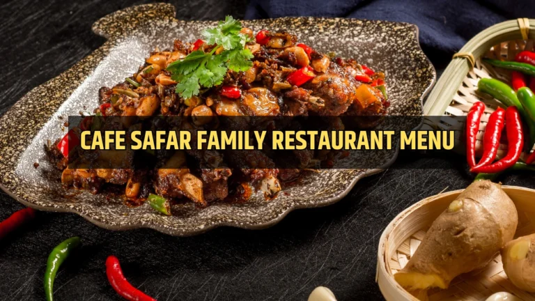 Cafe Safar Family Restaurant Menu