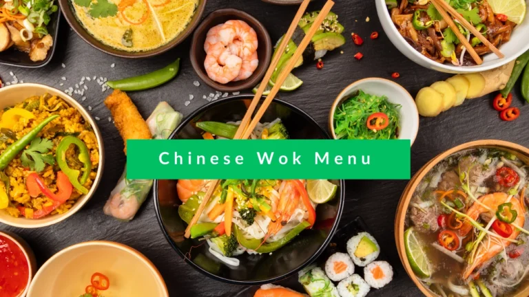 Chinese Wok Menu