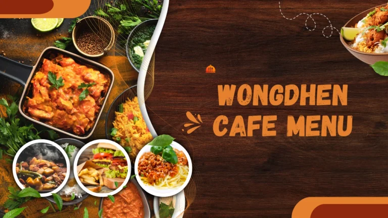 Wongdhen Cafe Menu