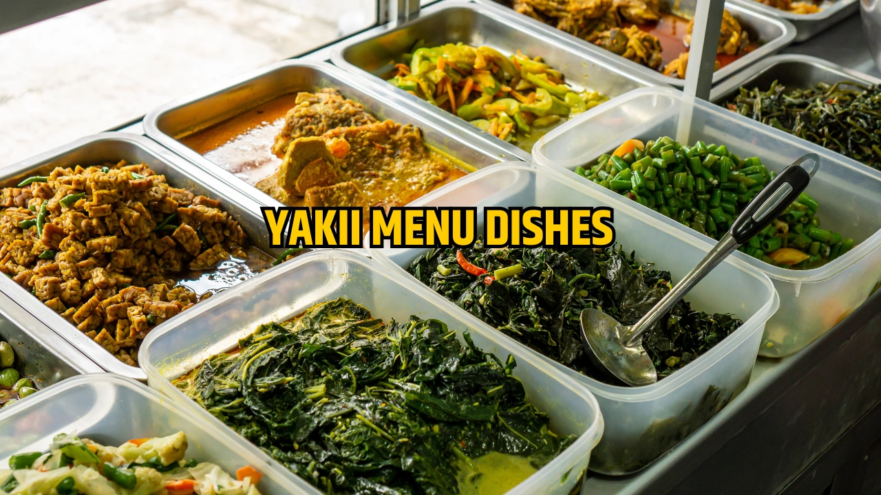 Yakii Menu Dishes