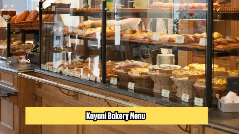 kayani bakery menu