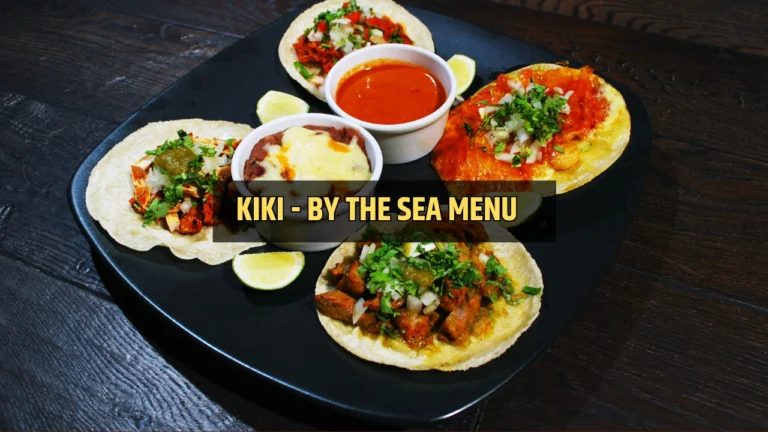 kiki - by the sea menu