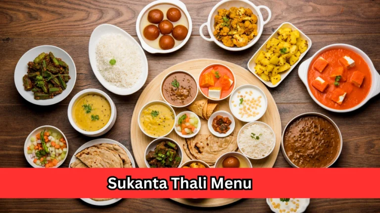 sukanta thali menu