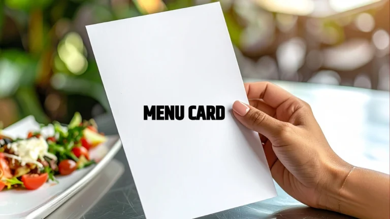 Menu Card