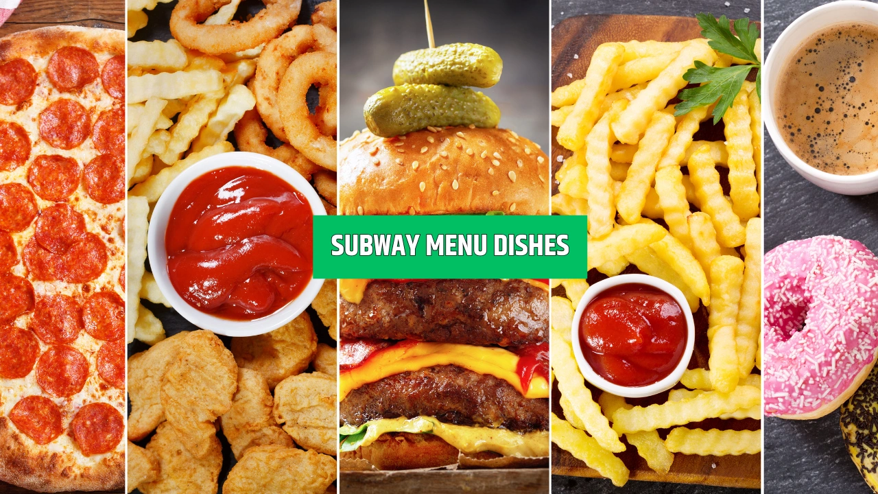 Subway Menu Dishes