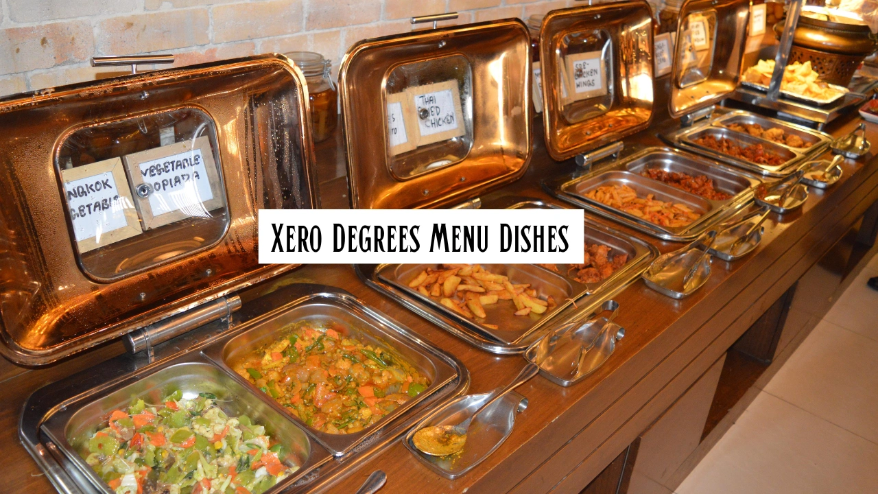 Xero Degrees Menu Dishes