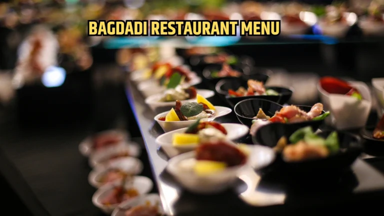 bagdadi restaurant menu