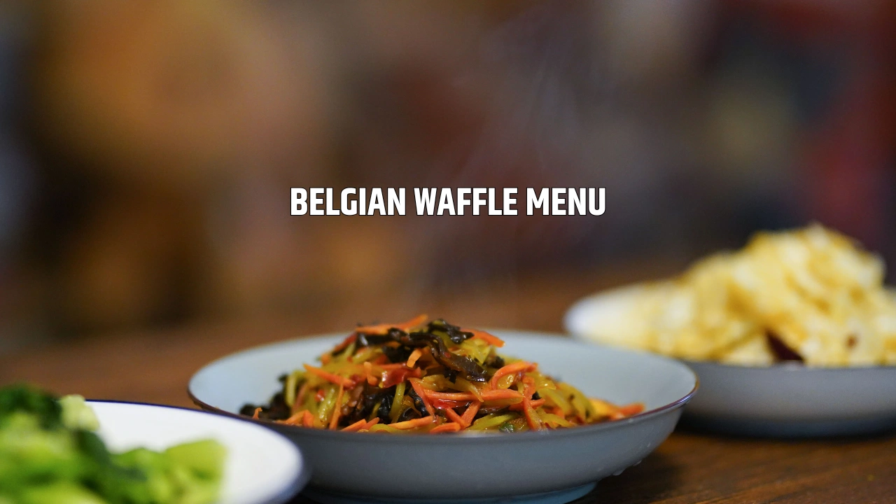belgian waffle menu