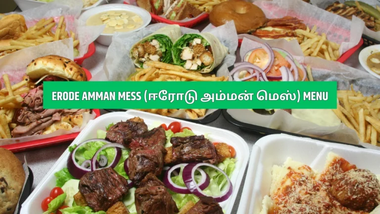erode amman mess (ஈரோடு அம்மன் மெஸ்) menu