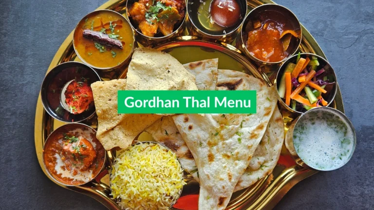 gordhan thal menu
