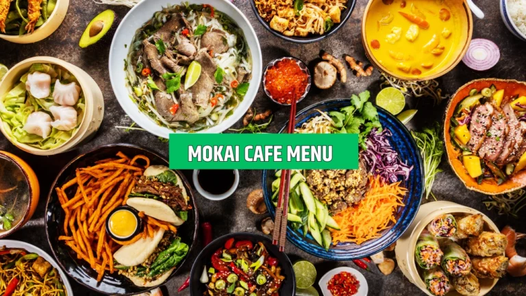 mokai cafe menu