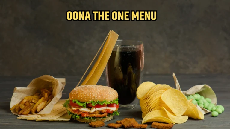 oona the one menu
