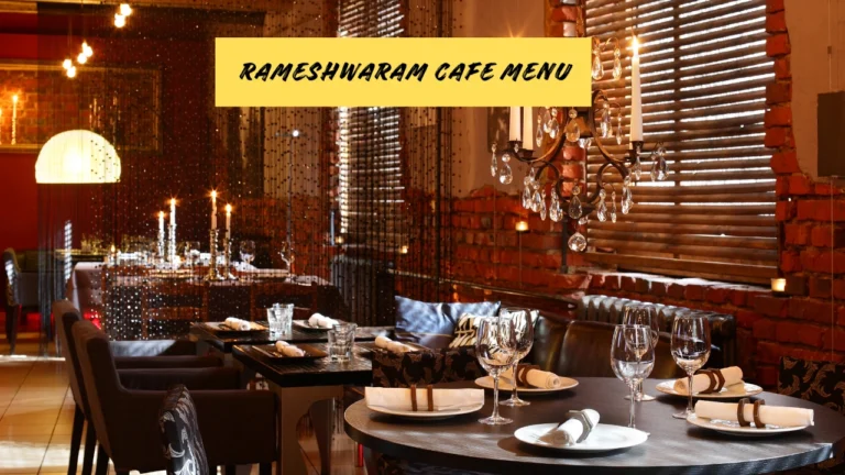 rameshwaram cafe menu