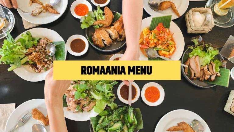 romaania menu