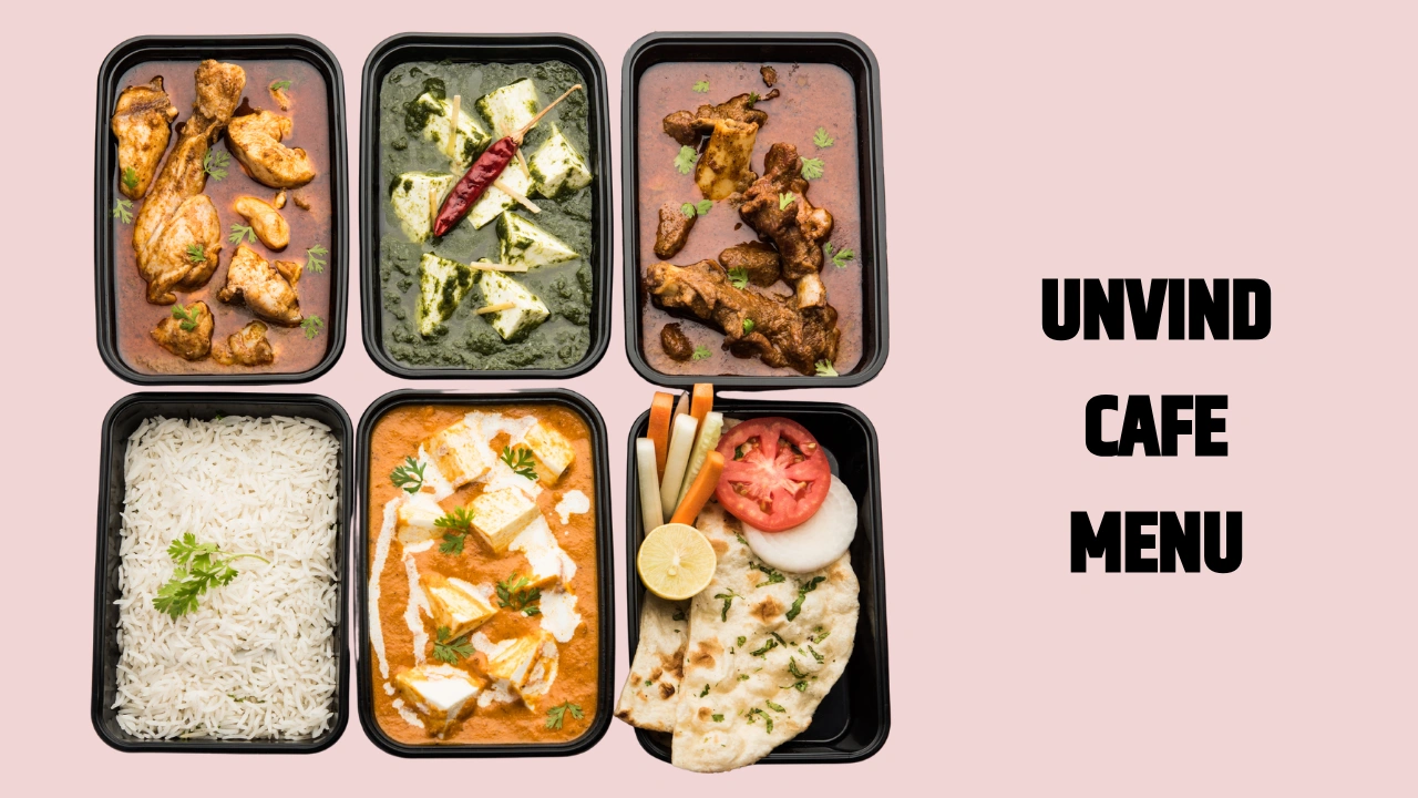 unvind cafe menu