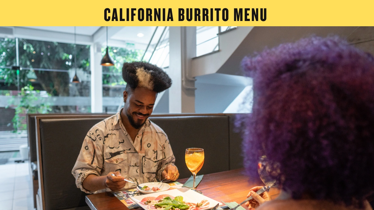 California Burrito Menu