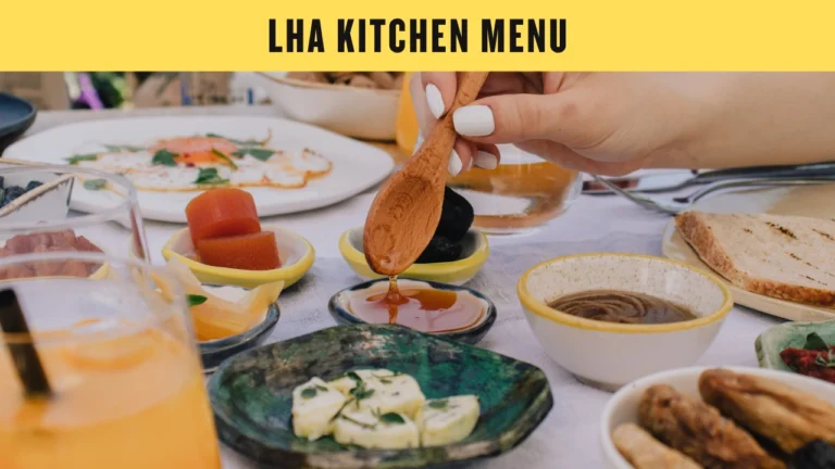 LHA Kitchen Menu
