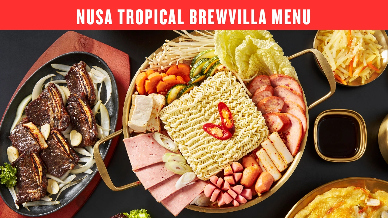 Nusa Tropical Brewvilla menu
