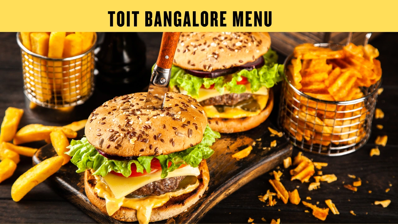 Toit Bangalore Menu