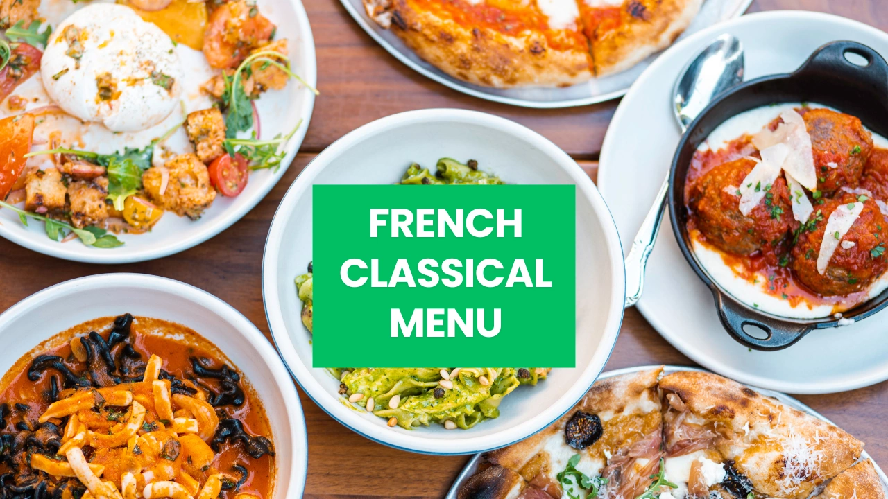 french classical menu