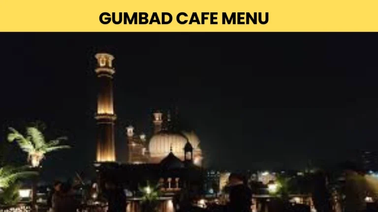 gumbad cafe menu
