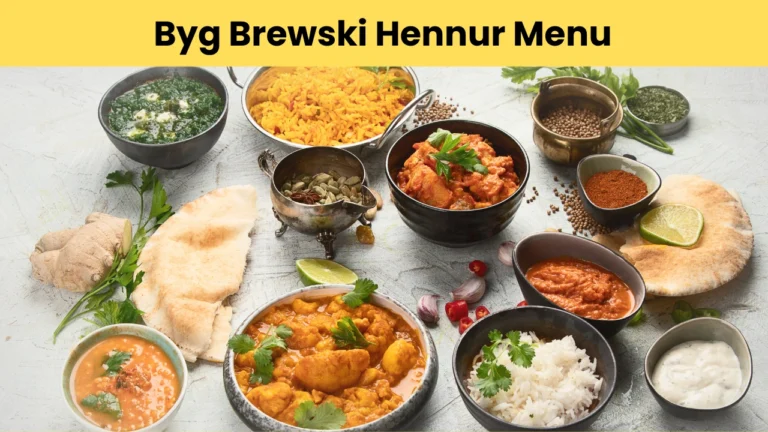 Byg Brewski Hennur Menu