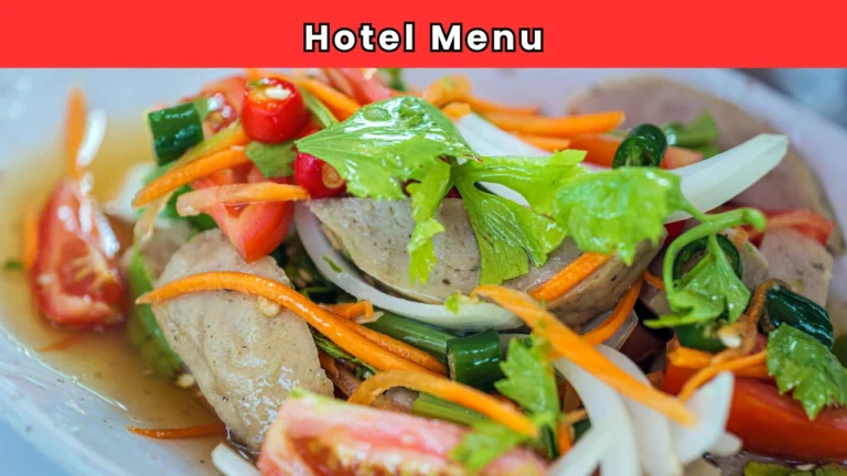 hotel menu