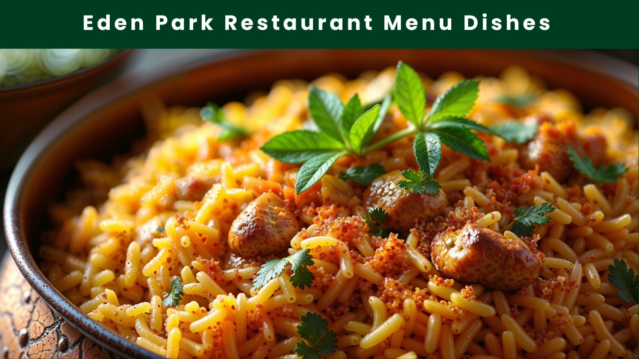 Eden Park Restaurant Menu Dishes