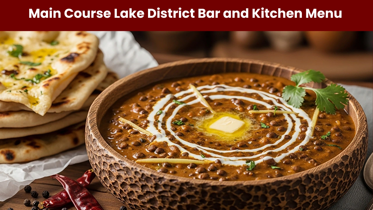 Main Course Lake District Bar and Kitchen Menu