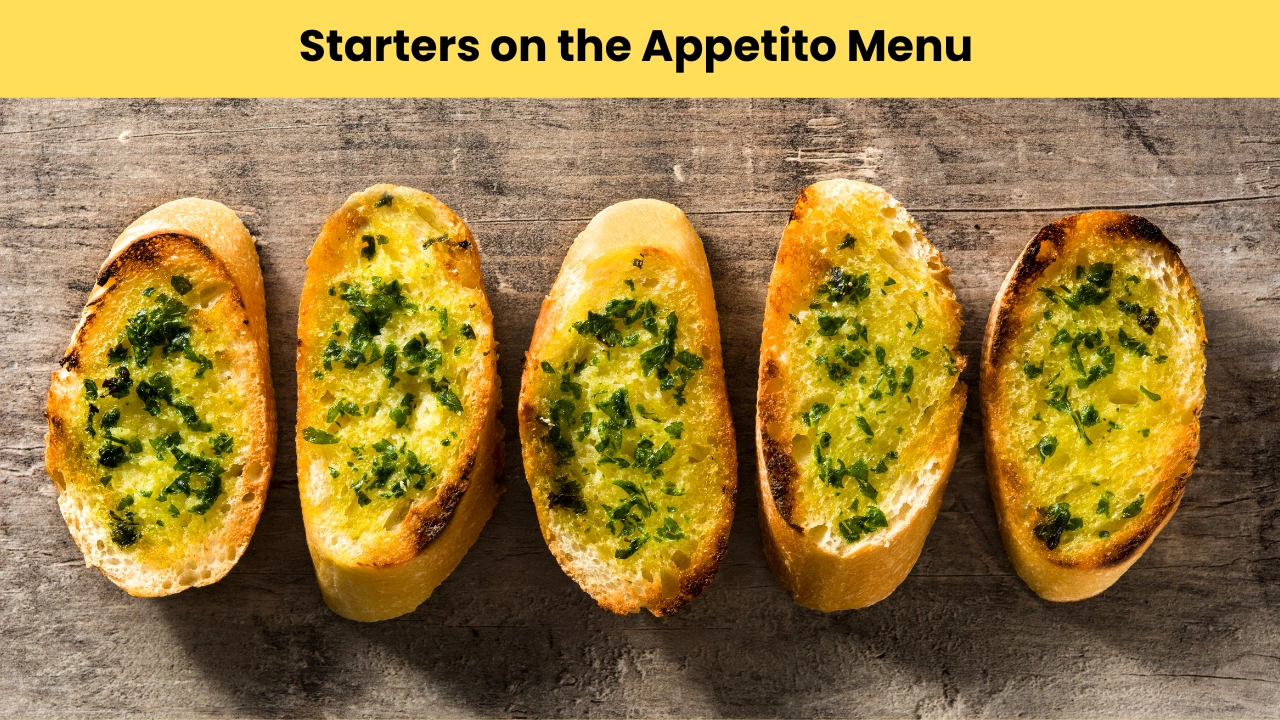 Starters on the Appetito Menu