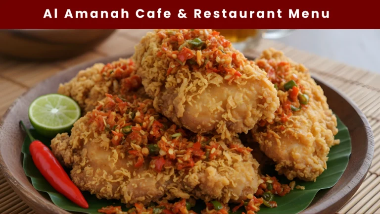 al amanah cafe & restaurant menu