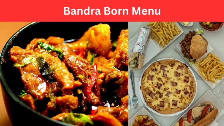 bandra born menu