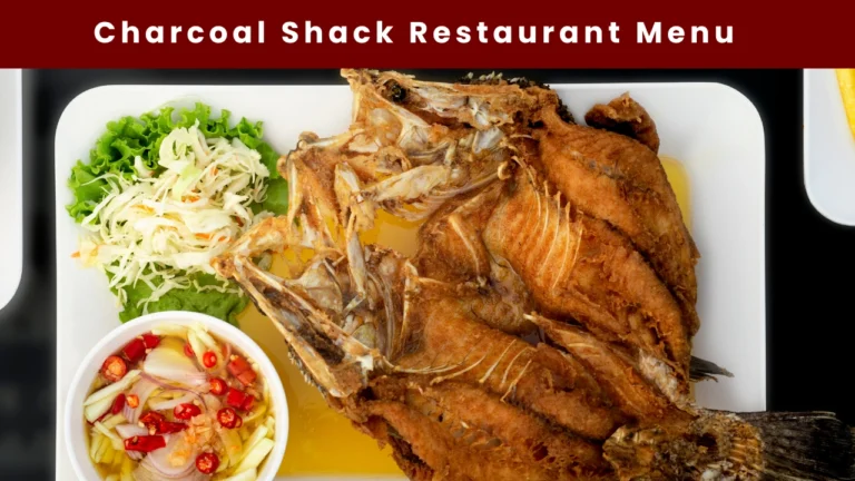 charcoal shack restaurant menu