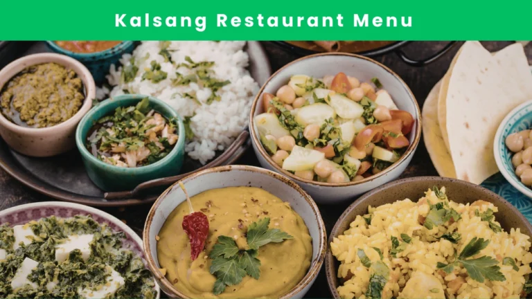 kalsang restaurant menu