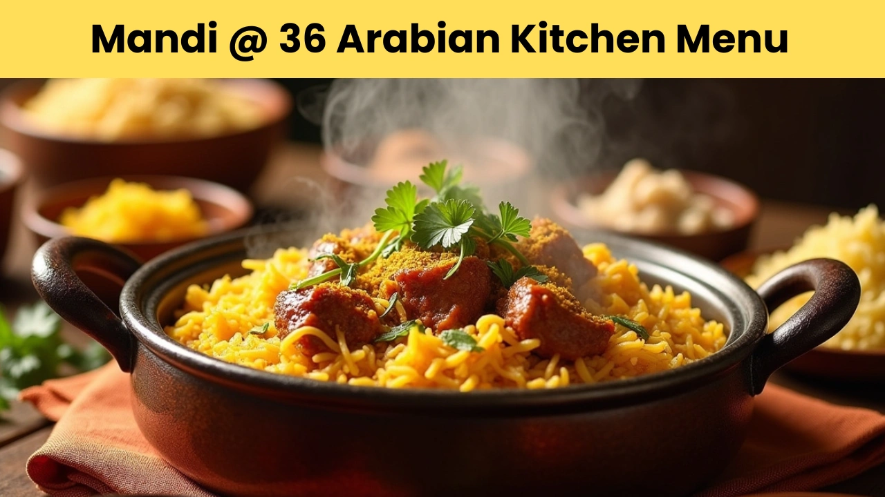 mandi @ 36 arabian kitchen menu