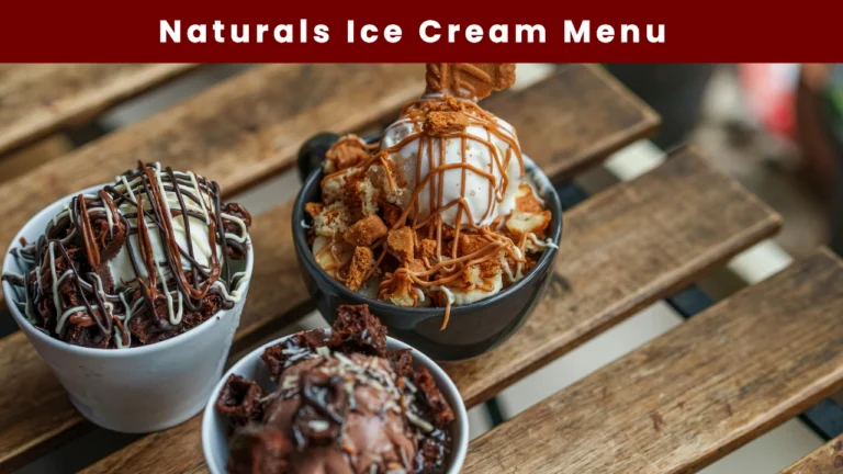 naturals ice cream menu