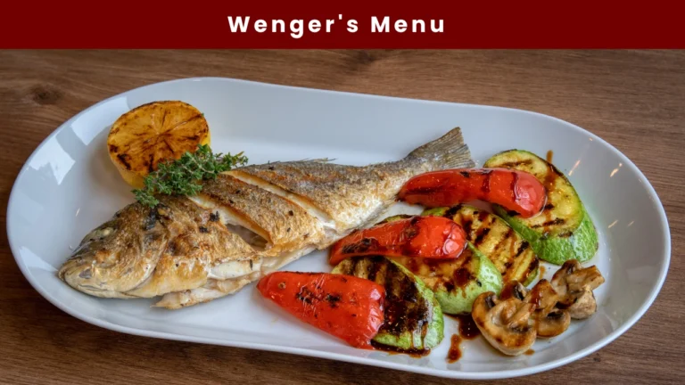 wenger's menu