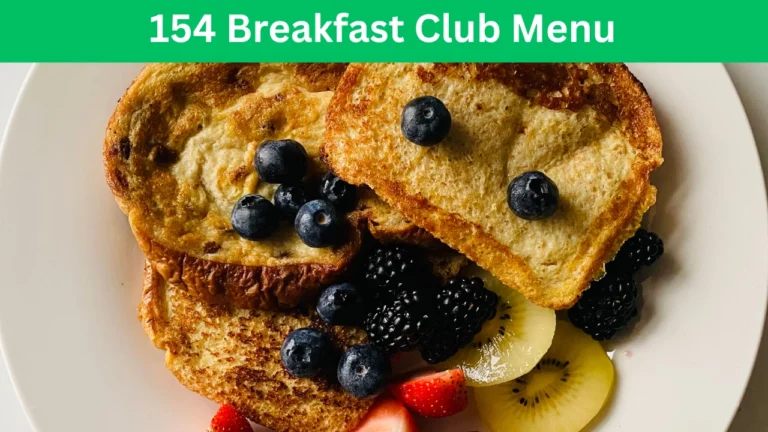 154 breakfast club menu