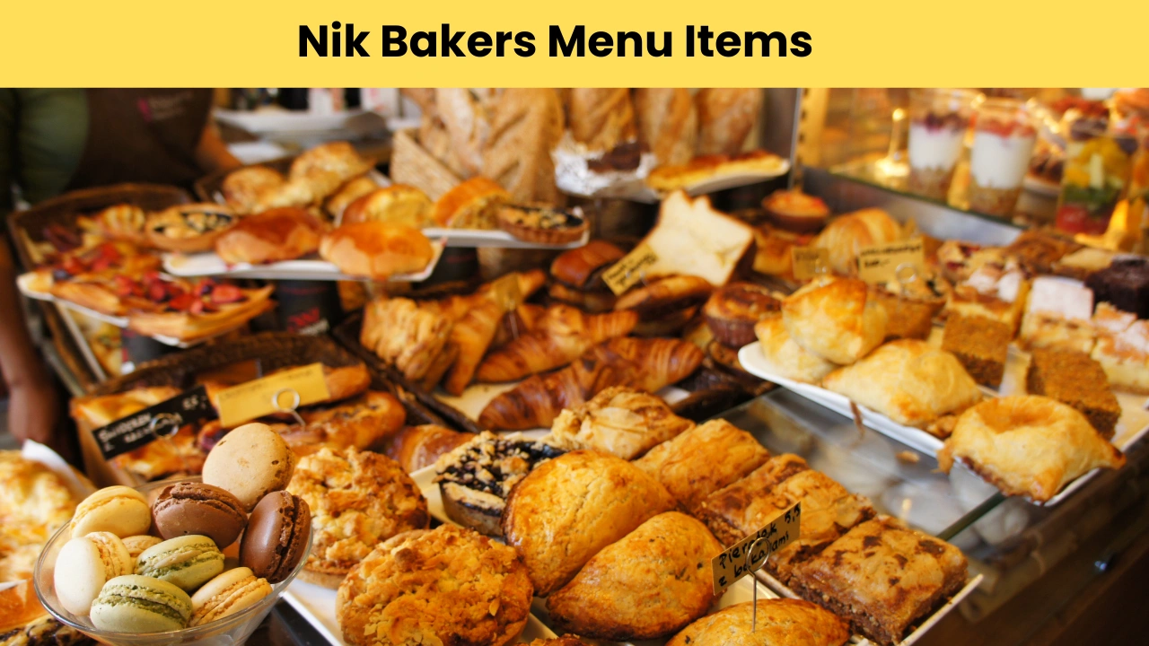 Nik Bakers Menu Items