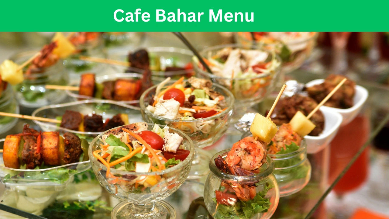 cafe bahar menu