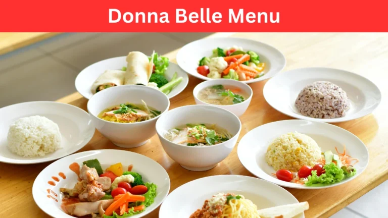 donna belle menu