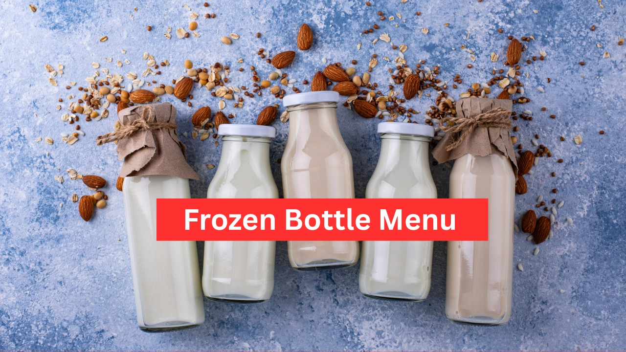 frozen bottle menu