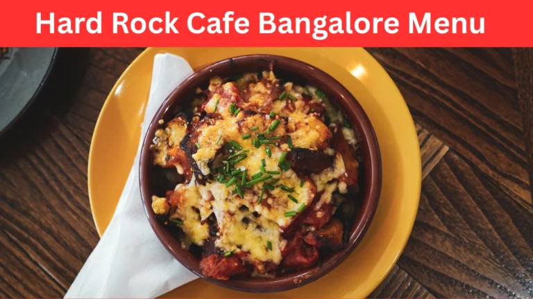 hard rock cafe bangalore menu