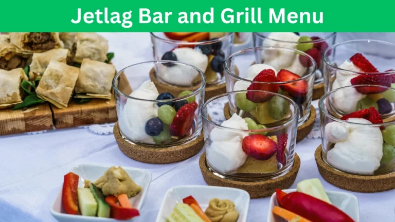 jetlag bar and grill menu